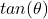 tan(\theta)
